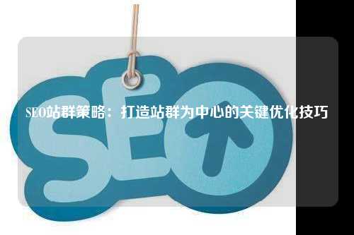 SEO站群策略：打造站群为中心的关键优化技巧