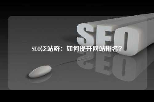 SEO泛站群：如何提升网站排名？