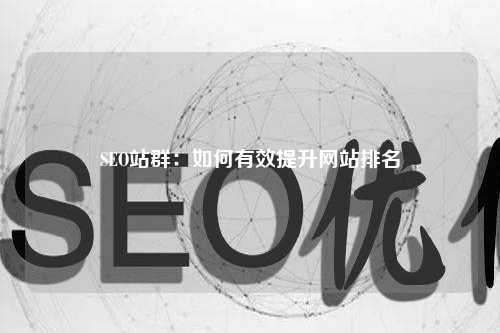 SEO站群：如何有效提升网站排名